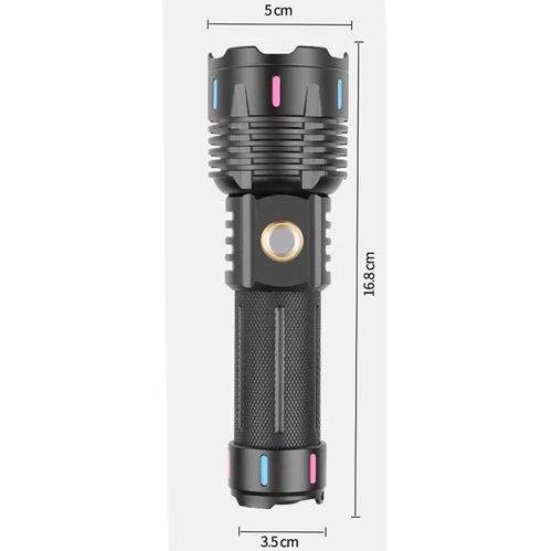 Фонарь NIGHT VISION FLUORESCENCE G25 WHITE LASER LED PM30-TG, 1х26650/3xAAA, Power Bank, ЗУ Type-C, Zoom