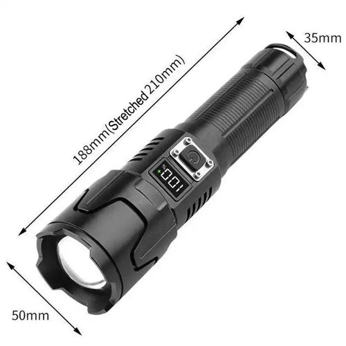 Ліхтарик ручний PLD-2301 WHITE LASER LED PM30-TG, 1х26650, Power bank, Waterproof, індикація заряду, ЗУ Type-C