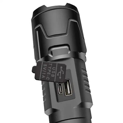 Ліхтарик ручний PLD-2301 WHITE LASER LED PM30-TG, 1х26650, Power bank, Waterproof, індикація заряду, ЗУ Type-C