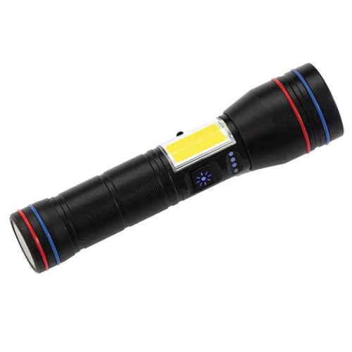 Ліхтарик ручний PLD-231 WHITE LASER LED PM10-TG+COB(white+red), 1х26650, power bank, індикація заряду, ЗУ Type-C