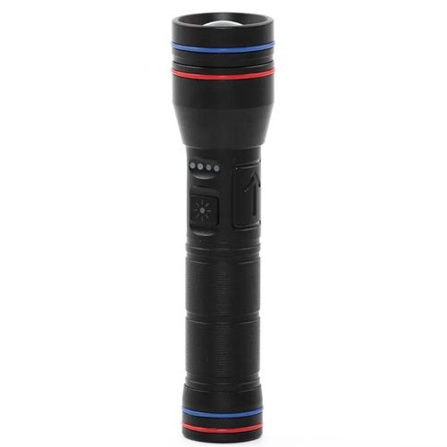 Ліхтарик ручний PLD-231 WHITE LASER LED PM10-TG+COB(white+red), 1х26650, power bank, індикація заряду, ЗУ Type-C