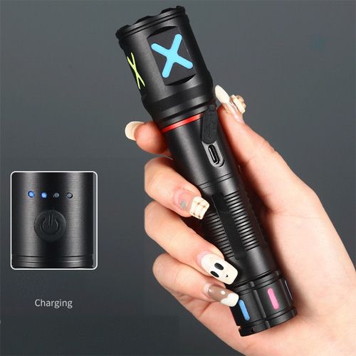 Фонарь PLD CA166-3 PM10-TG, 1х18650, индикация заряда, ЗУ Type-C, zoom