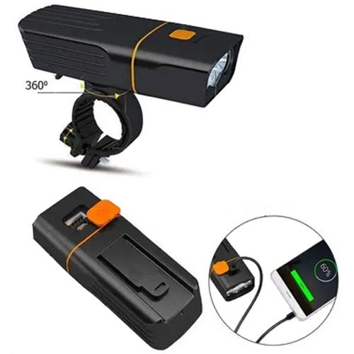 Фонарь TK-3(Q33)-3T6, IPX5, встроенный аккумулятор, ЗУ micro USB
