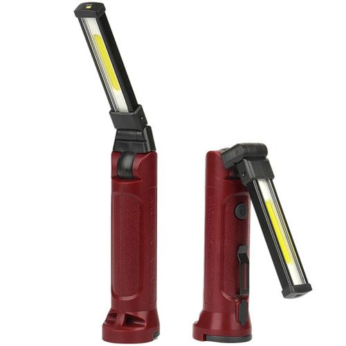 Фонарь WORKLIGHT BL 71-XPE(white+red), 10 W, 350 Lumen, Li-Ion аккумулятор, поворот 180º+180º, зажим, крюк, магнит, ЗУ Type-C