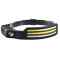 Фонарь налобный BL-W689-LM+3COB (white+yellow), Sensor, Li-Ion аккум., Type-C