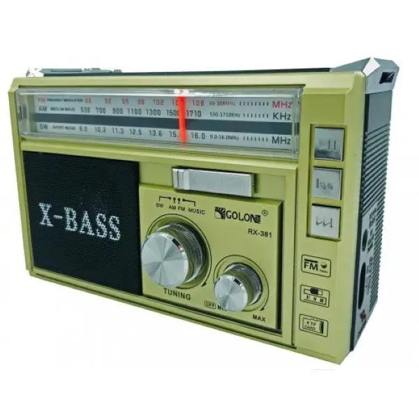 Радиоприёмник колонка с радио Golon RX-381 FM USB MicroSD