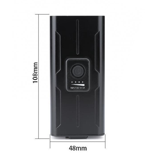 Велофонарь BK-04Pro-2T6, ALUMINUM, индикация заряда