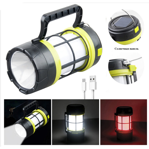 Ліхтарик переносний кемпінговий XBL 910-LED+COB+RED