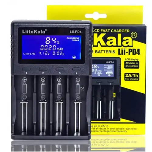Зарядний пристрій LiitoKala Lii-PD4, 2xАА/ ААА/18650/ 26650/ 21700