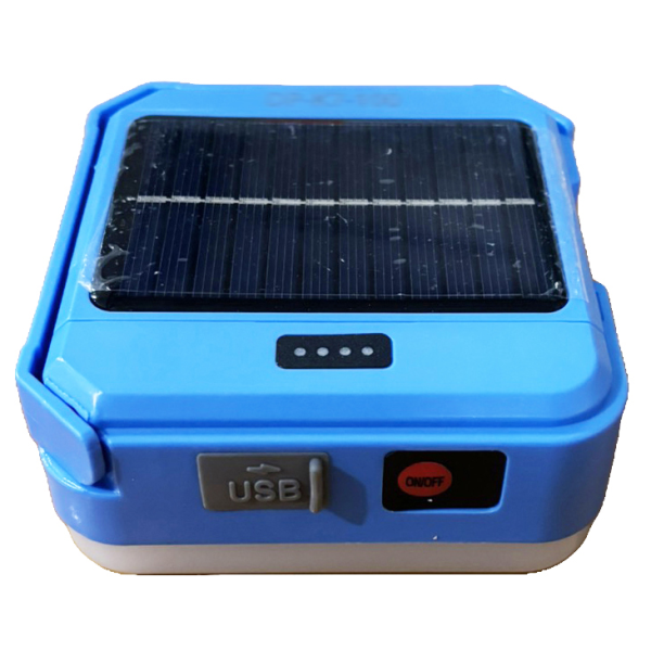 Фонарь кемпинг DP-K7-100, 3х18650, солн. панель, power bank, Type-C, крюк