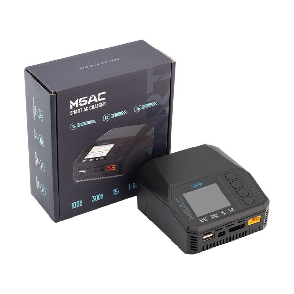 Зарядное устройство ToolkitRC M6AC (AC 100 Вт / DC 300 Вт) 