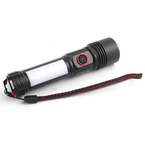 Ліхтар NVF PLD-2307 WHITE LASER LED PM10-TG+COB(red+blue+yellow), Motion Sensor Li-Ion акум., power bank, ЗУ Type-C, zoom, Box