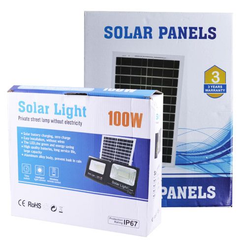 Прожектор 9100 100W SMD, IP67, сонячна панель