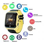 Smart часы детские с GPS Q528 + камера, Yellow