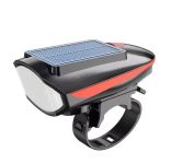 Велофонарь с сигналом 7599/S7588, солнечная батарея, Waterproof