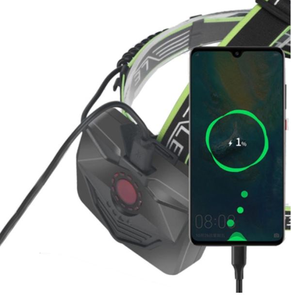 Фонарь налобный BL-A14-3-P160, Power Bank,