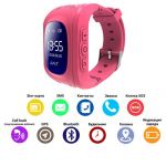 Smart часы детские с GPS Q50-1, Pink