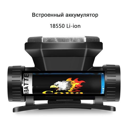 ЛІхтар на чоло Police SQ-815-1-3LM+2LED (Жовтий колір),  microUSB