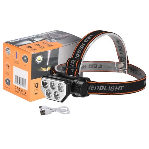 ЛІхтар на чоло Police SQ-815-2-3LM+2LED (blue),  microUSB