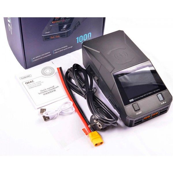 ToolkitRC Q6AC – зарядний пристрій підтримкою швидкого заряджання PD 65W