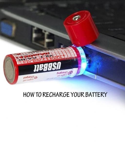Аккумуляторная батарея 2 х 1450 mAh AA USBBatt