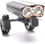 Велосипедний ліхтар LR-Y2Pro-2T6 DUAL MEGALIGHT, ALUMINUM, 2 кріплення, індекатор заряду