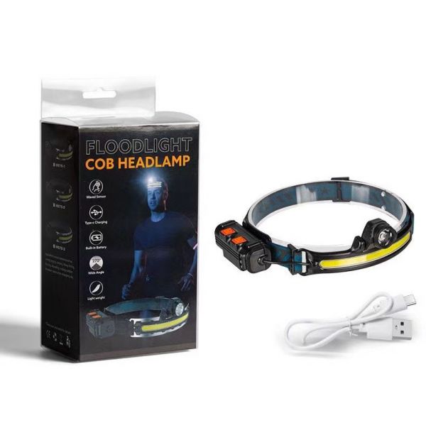 Налобний ліхтарик Police BL-150 COB SENSOR