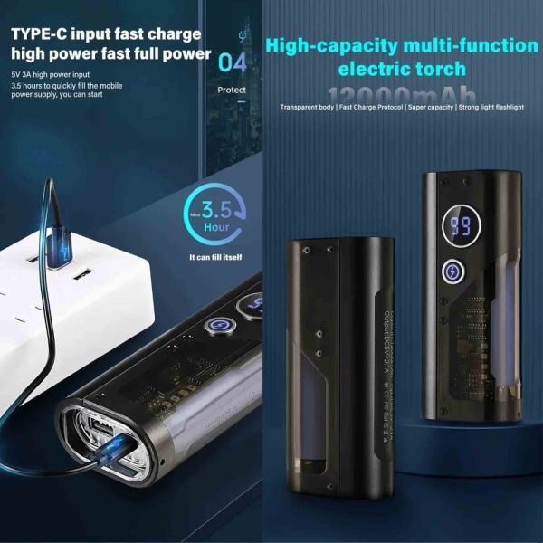 Фонарь YEMAO YM-B200 Powerbank 