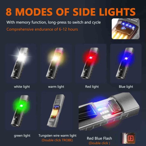 Фонарь YEMAO YM-M31-UV — компактный EDC фонарь с UV светом