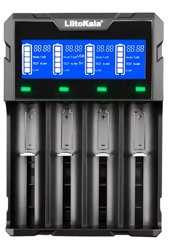 Зарядное устройство для LiitoKala Lii-K4, Power Bank, 18650, 26650, 21700, 26700, AA
