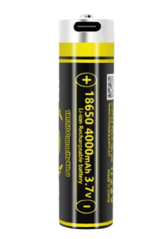 Акумулятор 18650, LiitoKala USB-King4000, 4000mAh із вбудованим USB портом для заряджання