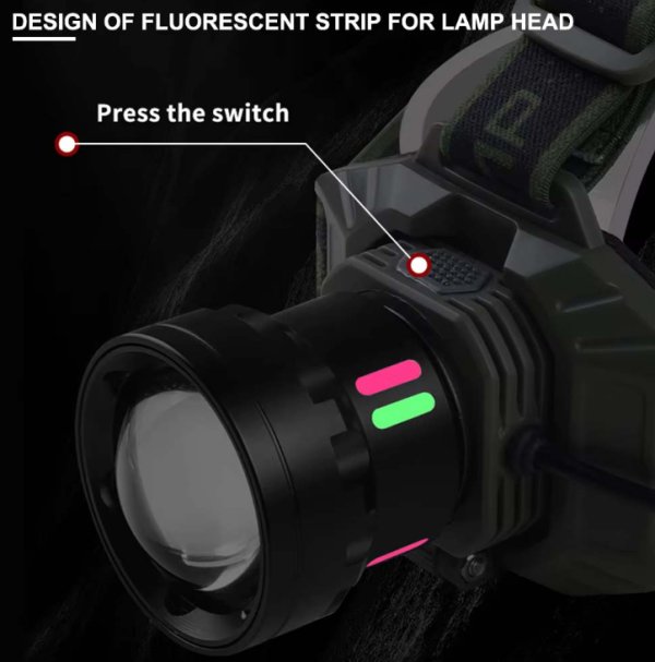 Фонарь налобный NIGHT VISION FLUORESCENCE 8098-TG