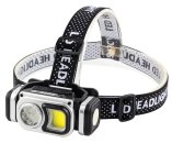 Фонарь налобный HX-T60-5SMD+COB(White+Red)