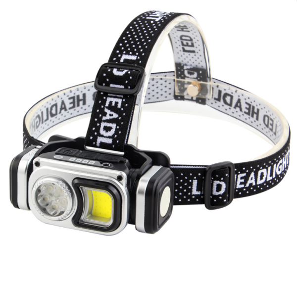 Ліхтар налобний HX-T60-5SMD+COB(White+Red)