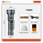 Фонарь YEMAO YM-F996 — многофункциональный фонарь 2000 люмен с 6 источниками света