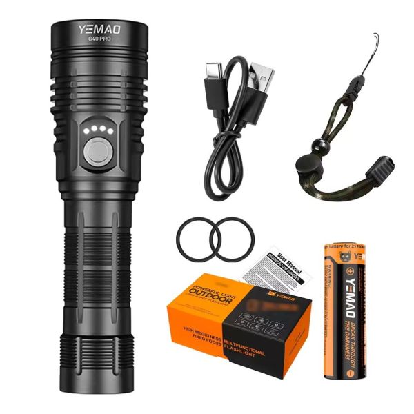 Ліхтар YEMAO YM-G40 PRO SST40 — 21700, Type-C