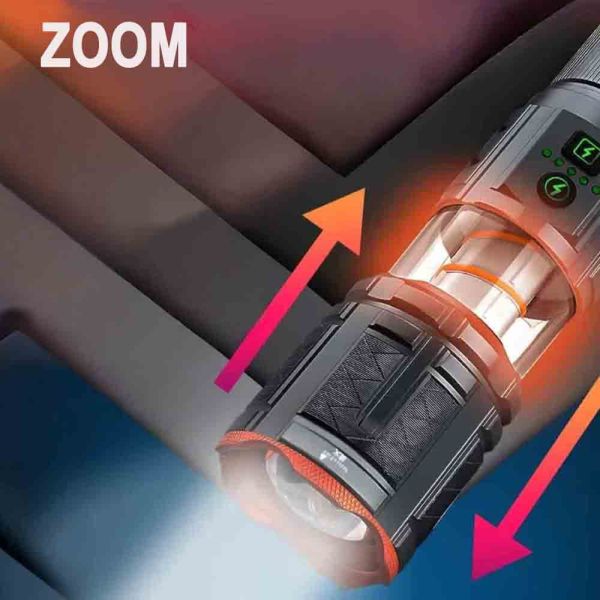 Фонарь YEMAO YM-G521 TG 30W, 1x40700, Power Bank, ЗУ Type-C, zoom