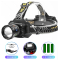 Фонарь налобный NIGHT VISION FLUORESCENCE BL-T701D-TG, Motion Sensor, 3x18650, Power Bank, ЗУ Type-C, zoom, Box