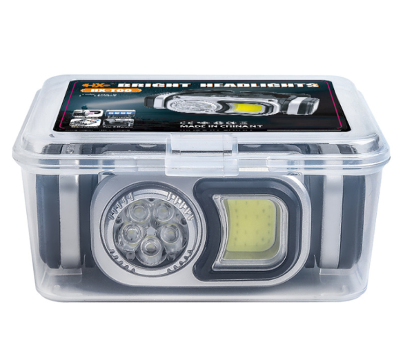 Фонарь налобный HX-T60-5SMD+COB(White+Red)
